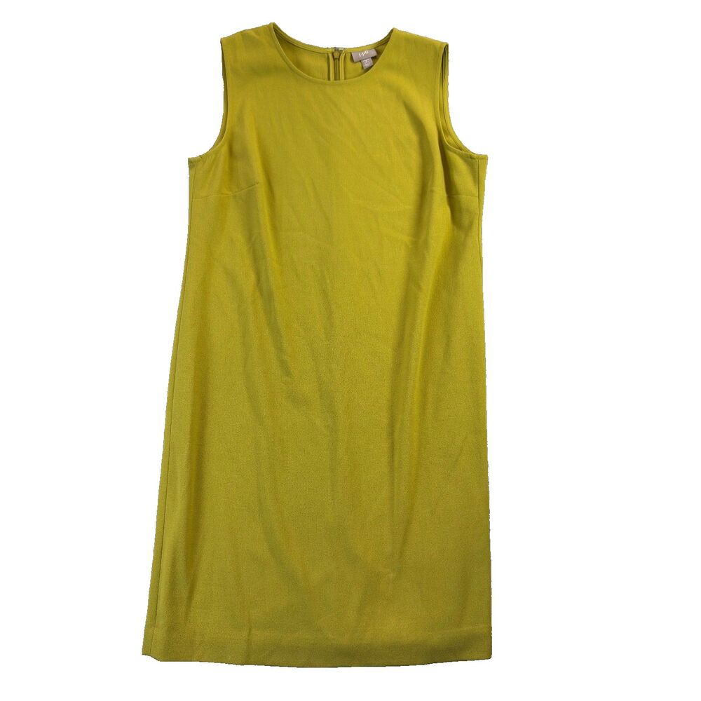 J. Jill Dress Womens 6P Green Laurel Sleeveless Shift Casual Career Work Office